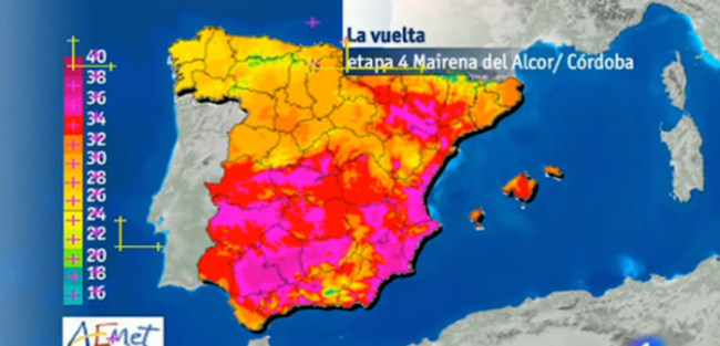 heat in spain vuelta a espana