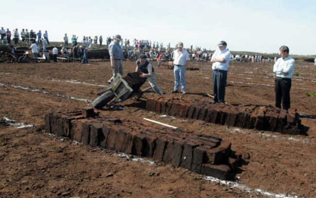 turf cutting in kildare