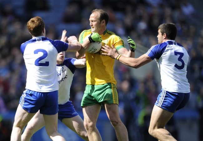 Colm McFadden with Kieran Duffy, Drew Wylie and Padraic Keenan