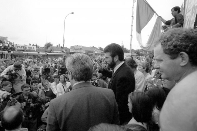 GERRY ADAMS : IRA CEASEFIRE