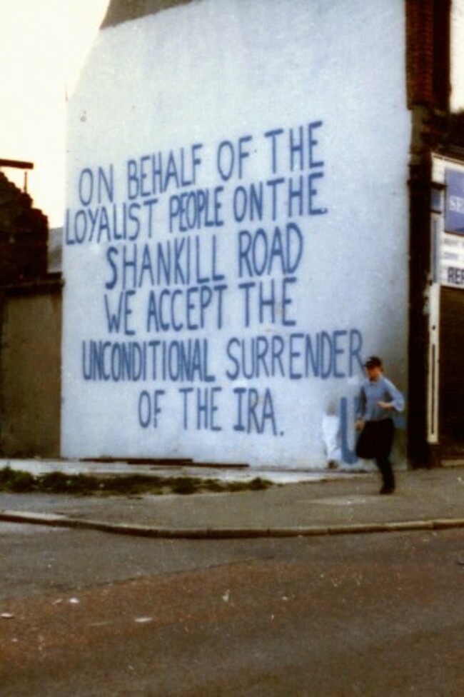 LOYALIST MESSAGE ON IRA CEASEFIR