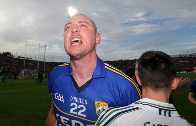 Kieran Donaghy celebrates after the final whistle
