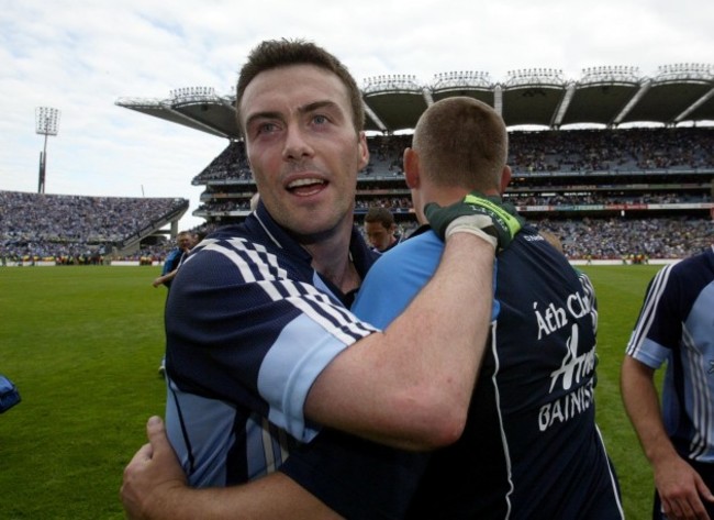 Ray Cosgrove with manager Paul Caffrey at the final whistle