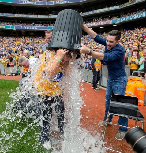 Marty Morrissey takes the ice bucket challenge