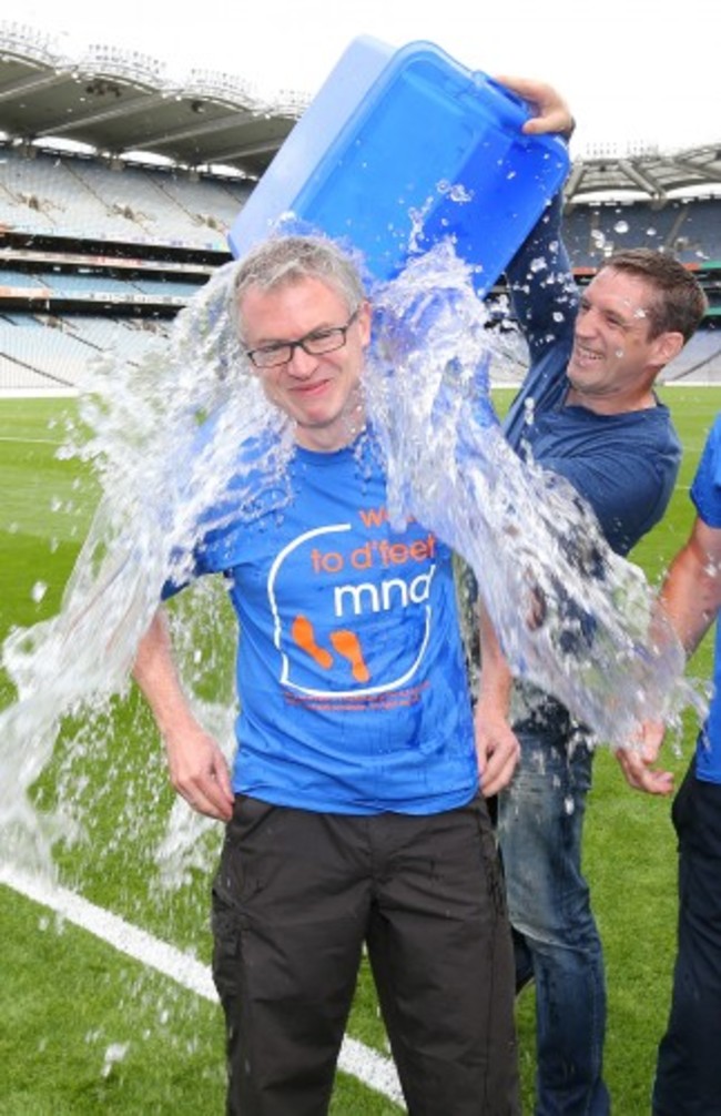 Kieran McGeeney with Joe Brolly