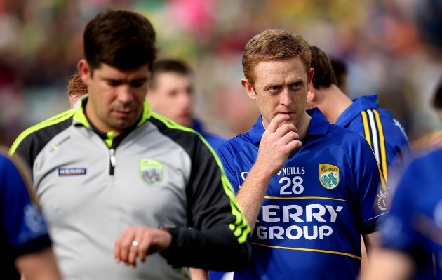 Eamonn Fitzmaurice and Colm Cooper before the game