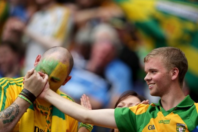 Donegal fans celebrate