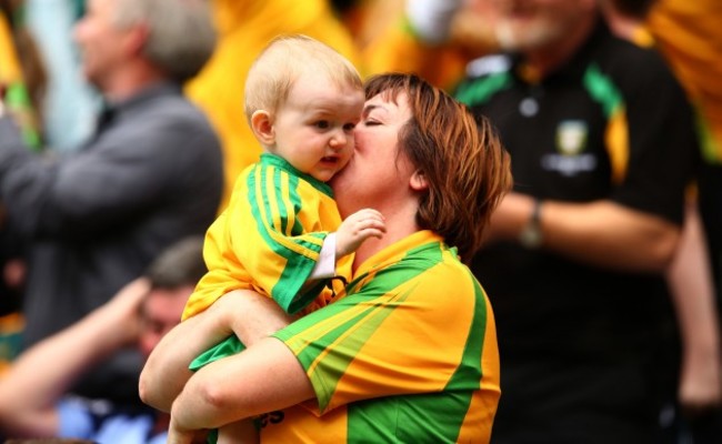 Donegal fans celebrate