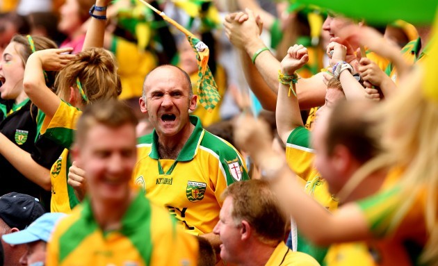 Donegal fans celebrate