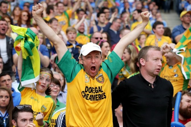 Donegal fans celebrate