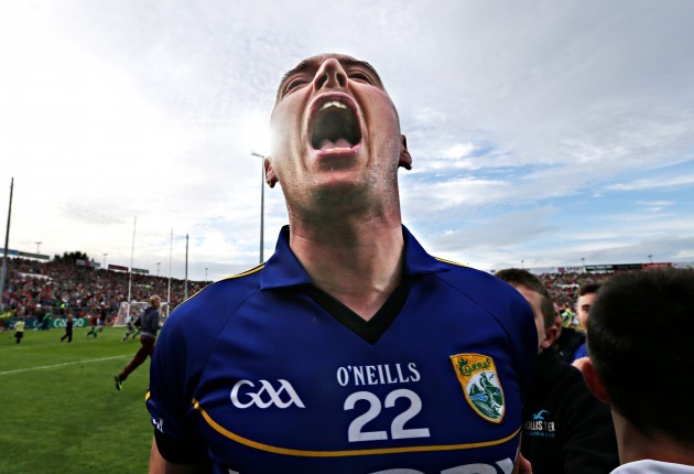 Kieran Donaghy celebrates after the final whistle