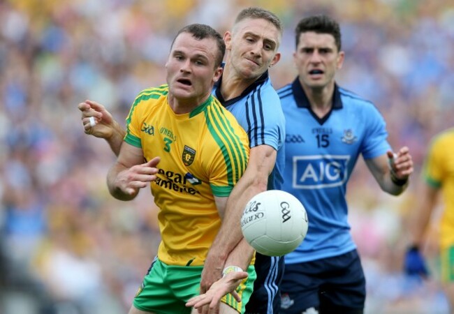 Eoghan O'Gara with Neil McGee