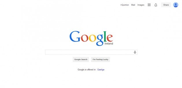 Google modern page