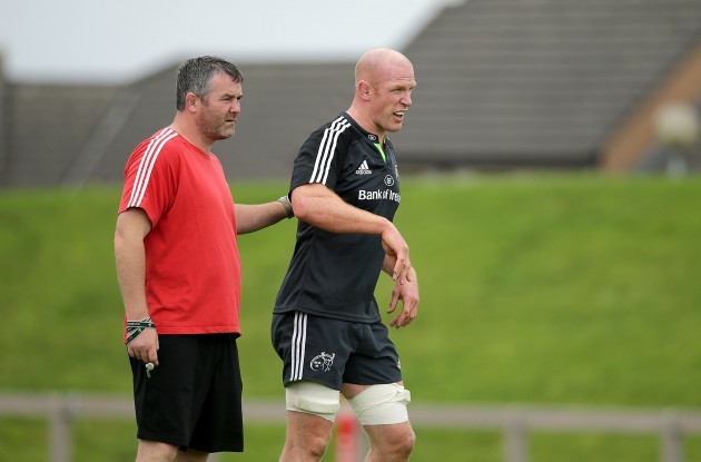 Anthony Foley with Paul O'Connell
