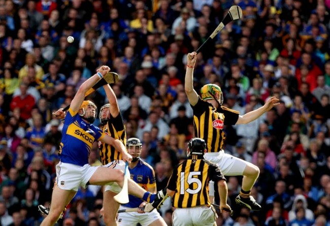 Padraic Maher with Eddie Brennan and Richie Power