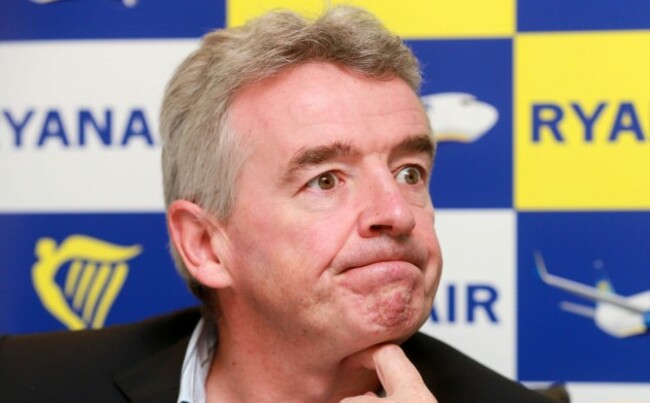 Ryanair press conference. Ryanair CEO