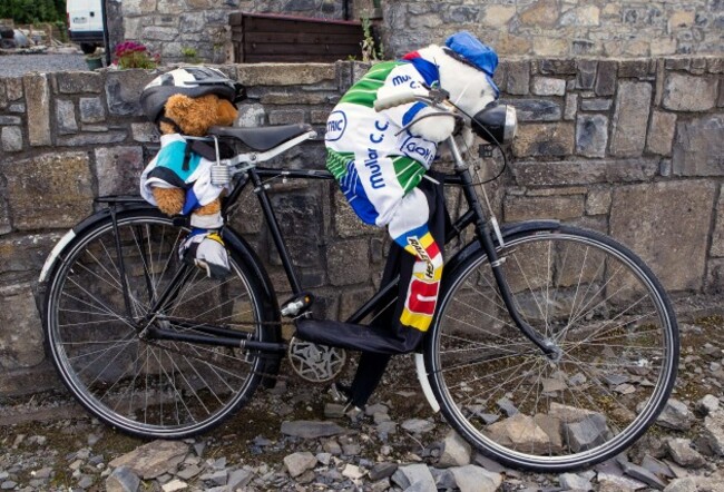 General view of a bike before the race