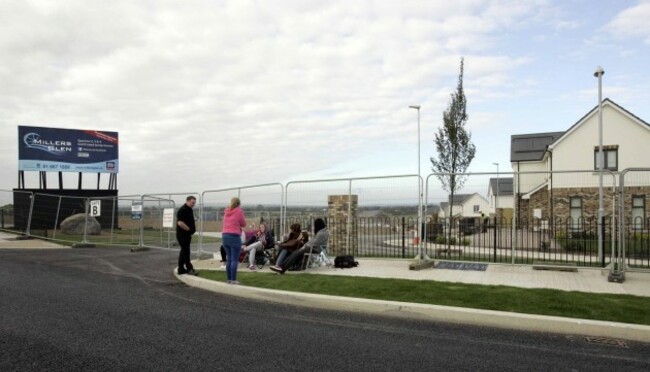 Millers Glen Development queue. Pictured