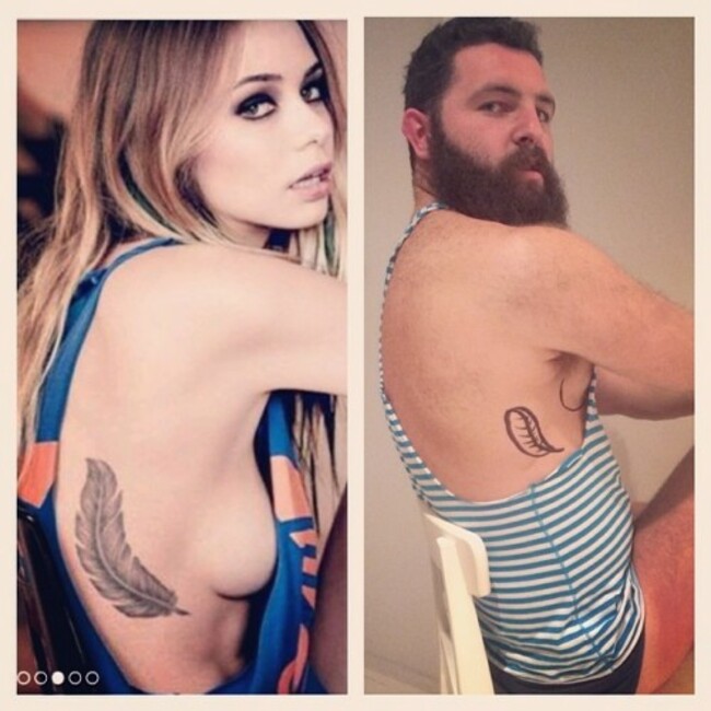 Big brother from another mother... #tinderlove #tindafella #bigbrother #beard #sideboob @tee_smyth