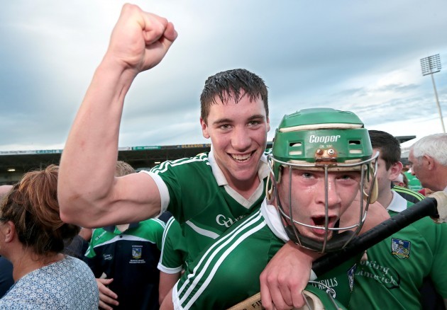 Limerick's Sean Finn and Ronan Lynch celebrate