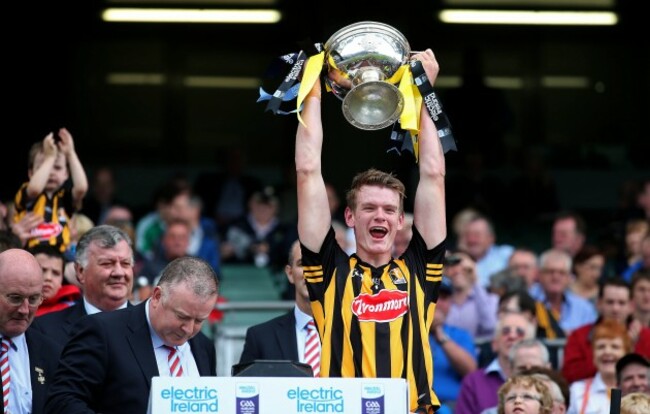 Darragh Joyce lifts the trophy