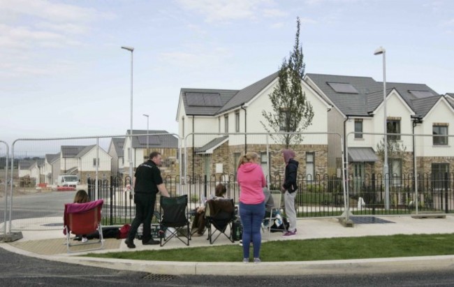 Millers Glen Development queue. Pictured