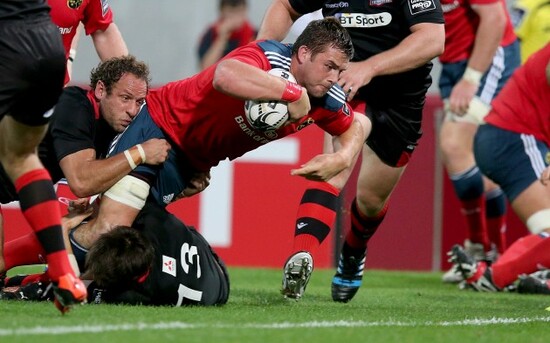 CJ Stander scores a try