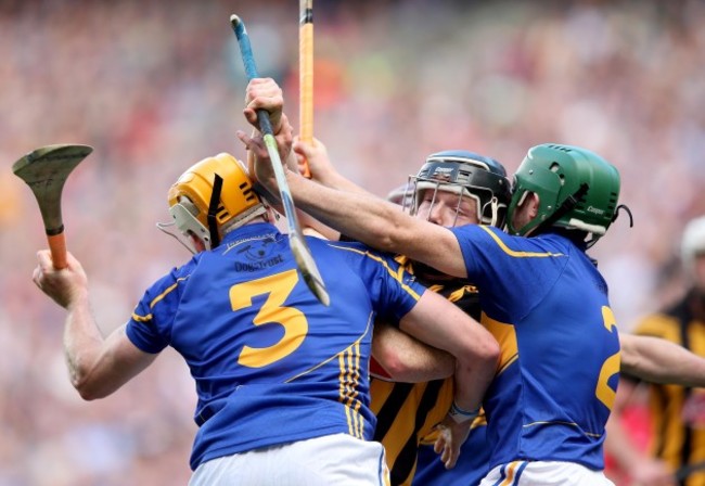 Walter Walsh with Cathal Barrett and Padraic Maher