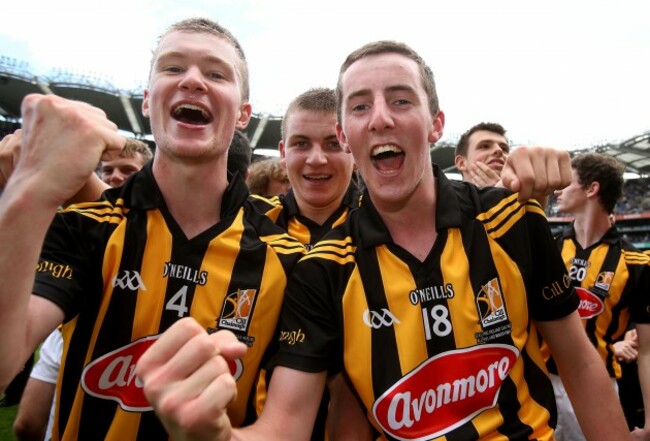 Cathal McGrath and Billy Ryan celebrate winning