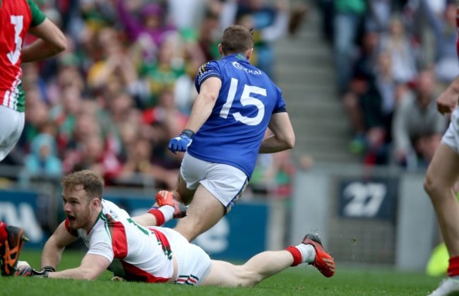 James O'Donoghue turns away in celebration after scoring his sides goal