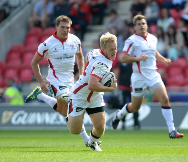 Stuart Olding makes a break