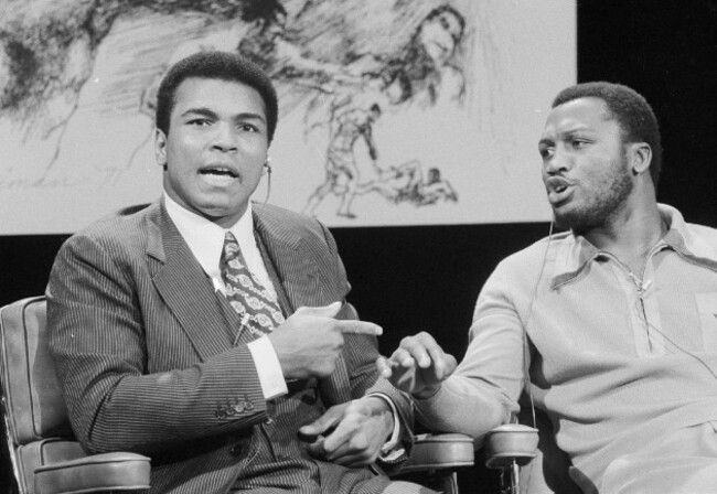 Muhammad Ali and Joe Frazier