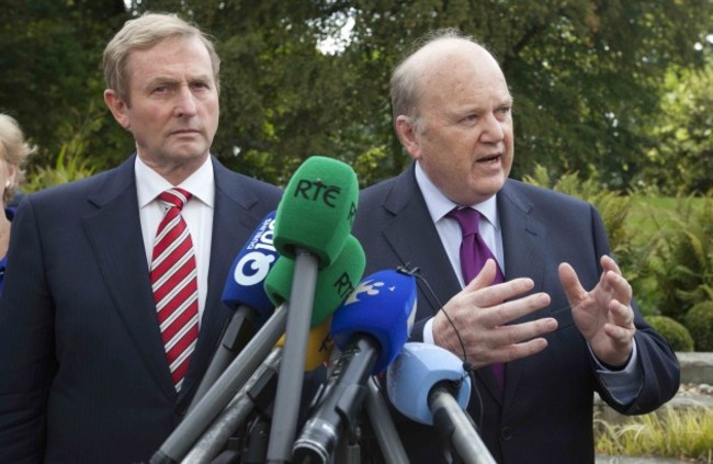 11/9/2014. Fine Gael Think-In. L to R. Taoiseach E