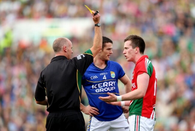 Cormac Reilly yellow cards Shane Enright and Cillian O'Connor