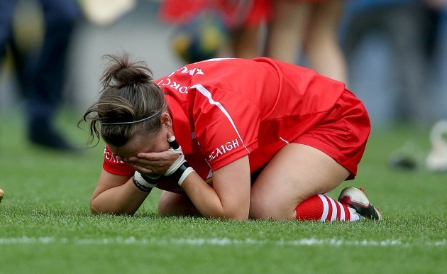 An emotional Aoife Murray at the final whistle