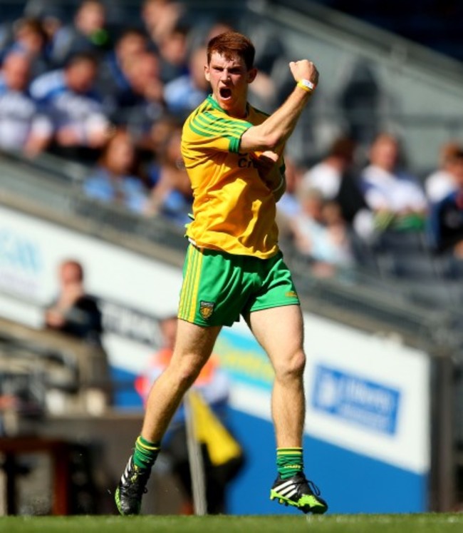 Lorcan Connor celebrates scoring a point