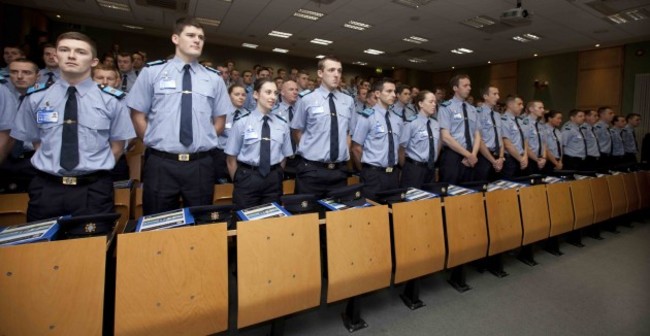 The Thin Blue Line. New Garda recruits