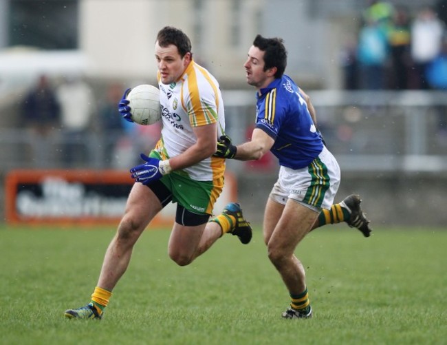 Allianz Football League Division 1, Ballybofey, Co. Donegal 1032013 Donegal vs Kerry Donegal's Neil Gallagher with Johnny Buckley of Kerry Mandatory Credit ©INPHOKieran MurrayAllianz Football League Division 1, Ballybofey, Co. Donegal 1032013 Donegal vs Kerry Donegal's Michael Murphy with Aidan O'Mahony of Kerry Mandatory Credit ©INPHO/Kieran Murray