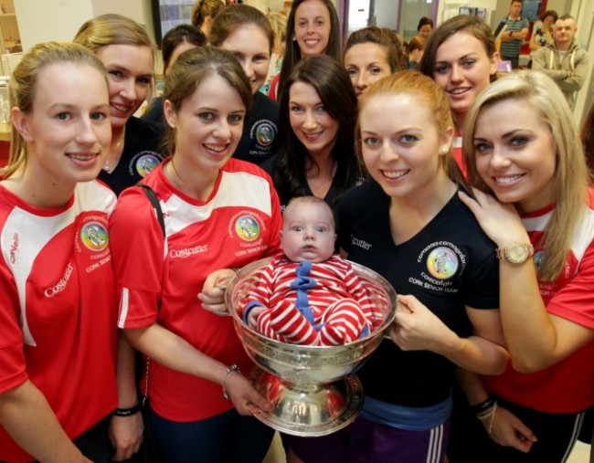 Cork Camogie Champions at Crumlin Hospit