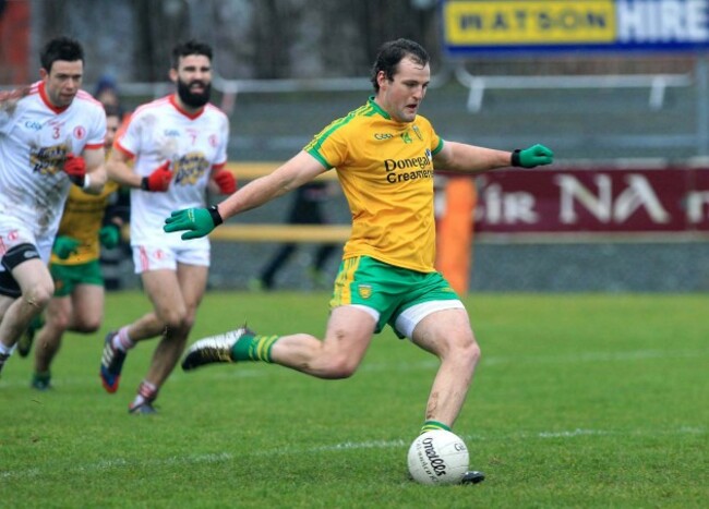 Michael Murphy takes a penalty