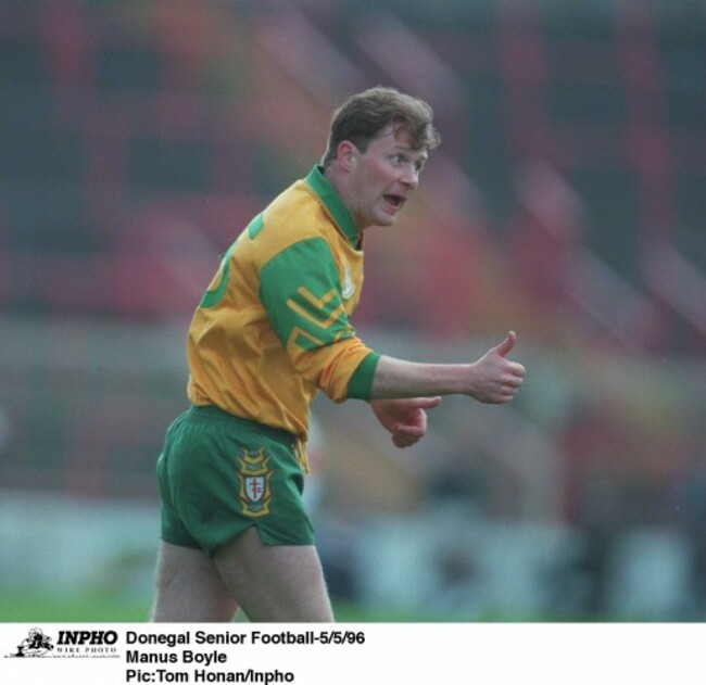 Donegal Senior Football 5/5/96 Manus Boyle