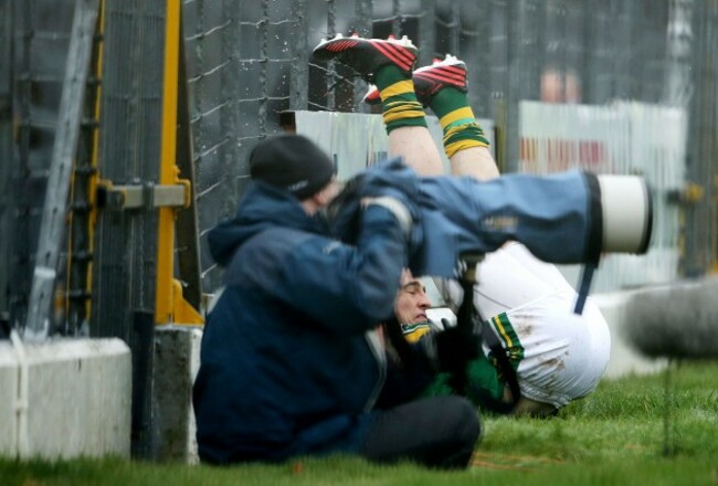 Stephen O&rsquo;Brien takes a tumble