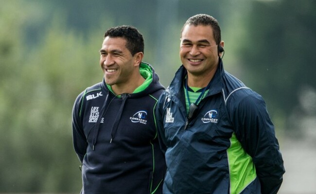Mils Muliaina and Pat Lam