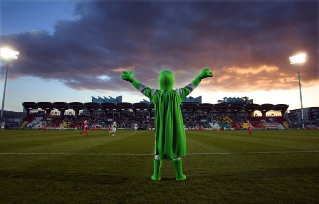 Shamrock Rovers mascot 'Hooperman'