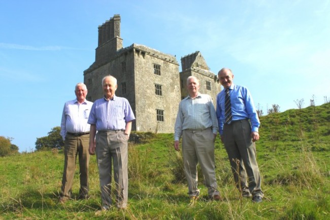 At Glinsk Castle - Mickie Grady-Jimmy Toole-John Cunniffe and Marty Ward at Glinsk Castle as they think of Seán Parker