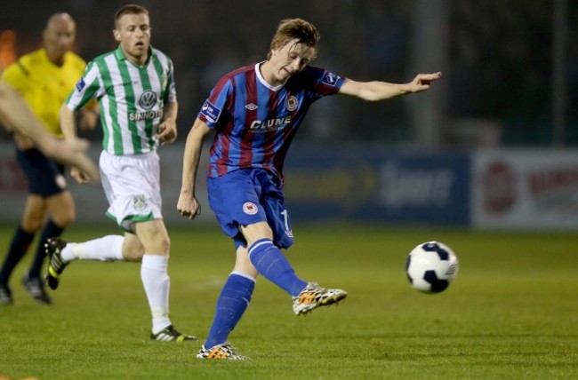 Chris Forrester scores his side's first goal