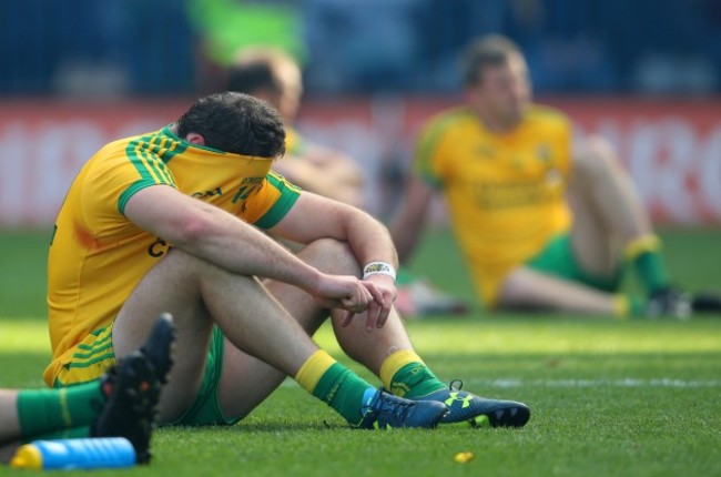 A dejected Michael Murphy