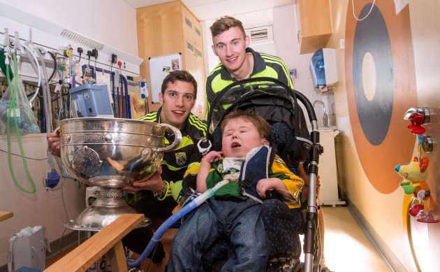 Anthony Maher and James OÕDonoghue with Padraig O'Donoghue
