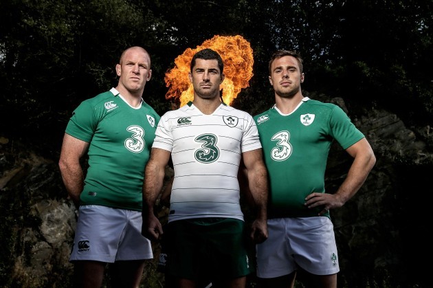 Paul O'Connell, Rob Kearney and Tommy Bowe