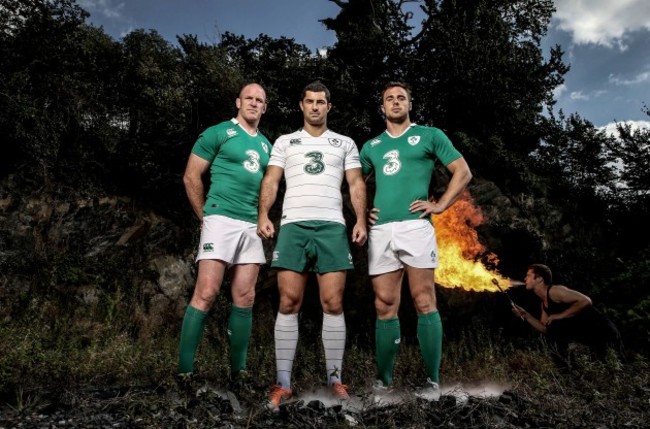 Paul O'Connell, Rob Kearney and Tommy Bowe